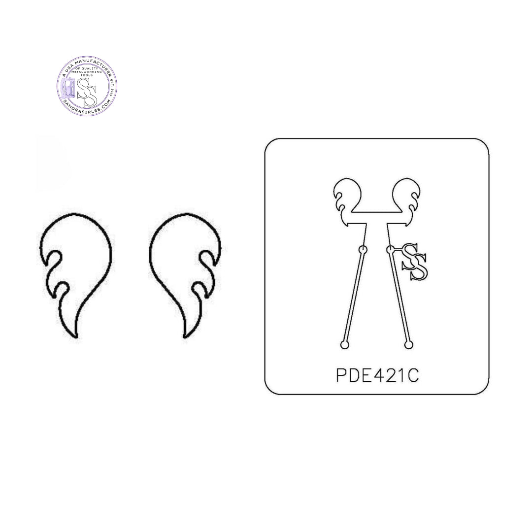 PANCAKE DIE PDE421C EARRING FIRE